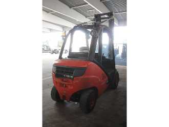 Used Forklift Truck LINDE H30D-02 DIESEL VIERRADFRONTSTAPLER (13039006)