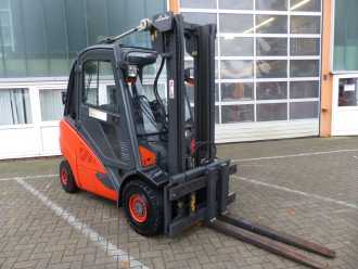 Used Forklift Truck LINDE H30D-02 DIESEL VIERRADFRONTSTAPLER (13046340)