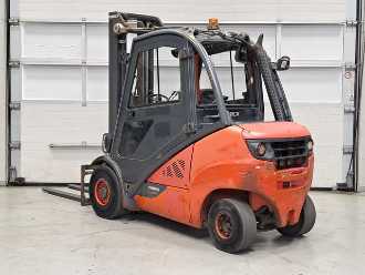 Used Forklift Truck LINDE H30D-02 DIESEL VIERRADFRONTSTAPLER (13046553)