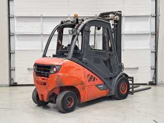 Used Forklift Truck LINDE H30D-02 DIESEL VIERRADFRONTSTAPLER (13046553)