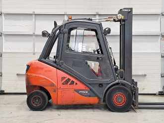Used Forklift Truck LINDE H30D-02 DIESEL VIERRADFRONTSTAPLER (13046553)