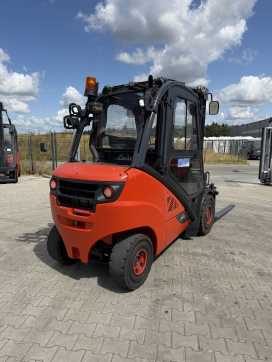Used Forklift Truck LINDE H30D-02 DIESEL VIERRADFRONTSTAPLER (13070720)