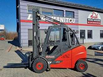 Used Forklift Truck LINDE H30D-02 Side shift DIESEL VIERRADFRONTSTAPLER (12999469) backdrop