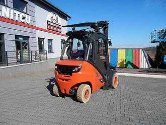 Used Forklift Truck LINDE H30D-02 Triplex , side shift DIESEL VIERRADFRONTSTAPLER (12999445)