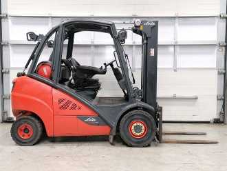 Used Forklift Truck LINDE H30T-02 GAS VIERRADFRONTSTAPLER (12870755)