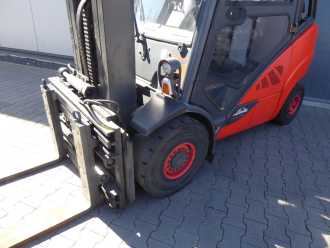 Used Forklift Truck LINDE H30T-02 GAS VIERRADFRONTSTAPLER (13047312)