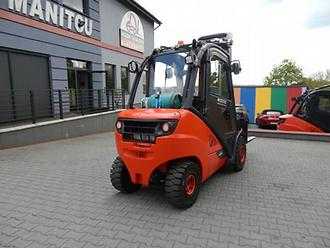 Used Forklift Truck LINDE H30T-02 Side shift GAS VIERRADFRONTSTAPLER (13039659)
