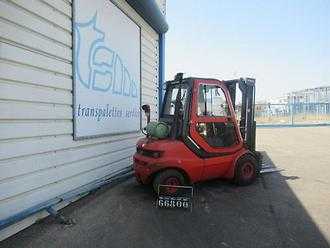 Used Forklift Truck LINDE H30T-03 GAS VIERRADFRONTSTAPLER (13071708)