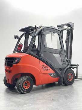 Used Forklift Truck LINDE H35D-02-393 DIESEL VIERRADFRONTSTAPLER (13067516)