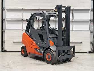 Used Forklift Truck LINDE H35D-02 DIESEL VIERRADFRONTSTAPLER (12813681)