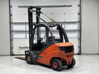 Used Forklift Truck LINDE H35D-02 DIESEL VIERRADFRONTSTAPLER (12900503)