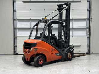 Used Forklift Truck LINDE H35D-02 DIESEL VIERRADFRONTSTAPLER (12900503)