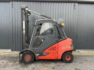 Used Forklift Truck LINDE H35D-02 DIESEL VIERRADFRONTSTAPLER (13004597)