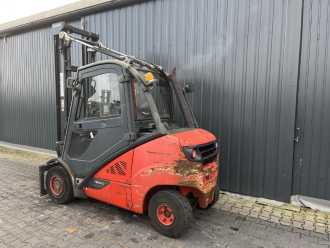 Used Forklift Truck LINDE H35D-02 DIESEL VIERRADFRONTSTAPLER (13004597)