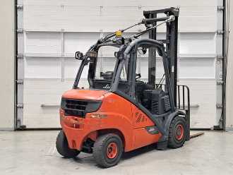 Used Forklift Truck LINDE H35D-02 DIESEL VIERRADFRONTSTAPLER (13038082)