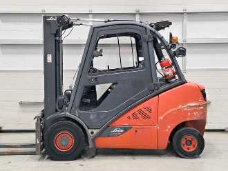 Used Forklift Truck LINDE H35D-02 DIESEL VIERRADFRONTSTAPLER (13055746)