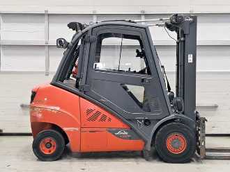 Used Forklift Truck LINDE H35D-02 DIESEL VIERRADFRONTSTAPLER (13055746)