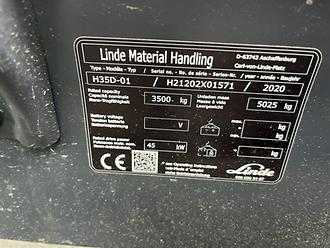 Used Forklift Truck LINDE H35D DIESEL VIERRADFRONTSTAPLER (13010634)