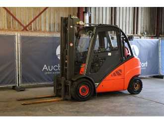 Used Forklift Truck LINDE H35T-01 GAS VIERRADFRONTSTAPLER (13041283)
