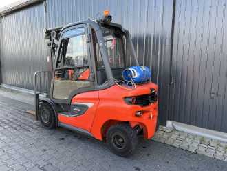 Used Forklift Truck LINDE H35T-01 GAS VIERRADFRONTSTAPLER (13068290)