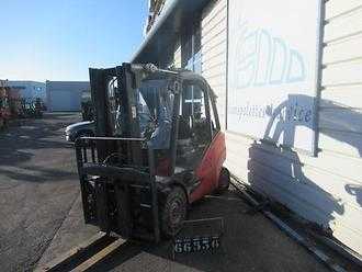 Used Forklift Truck LINDE H35T-02 EVO GAS VIERRADFRONTSTAPLER (13070996)