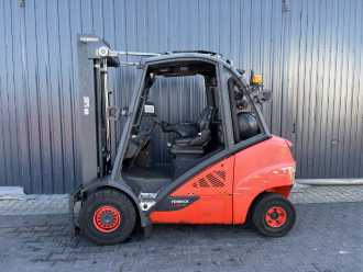 Used Forklift Truck LINDE H35T-02 GAS VIERRADFRONTSTAPLER (13061875)