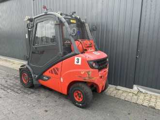 Used Forklift Truck LINDE H35T-02 GAS VIERRADFRONTSTAPLER (13069414)
