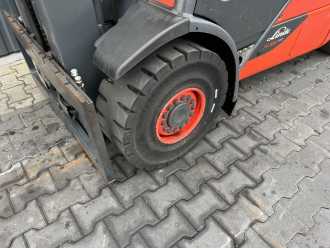Used Forklift Truck LINDE H35T-02 GAS VIERRADFRONTSTAPLER (13069414)
