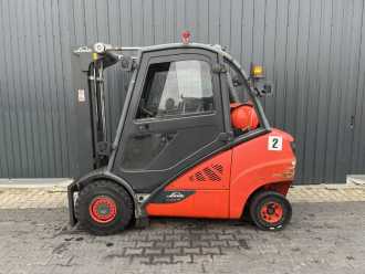 Used Forklift Truck LINDE H35T-02 GAS VIERRADFRONTSTAPLER (13069415)