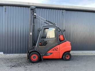 Used Forklift Truck LINDE H35T-02 GAS VIERRADFRONTSTAPLER (13072005)