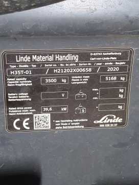 Used Forklift Truck LINDE H35T-1202-01 GAS VIERRADFRONTSTAPLER (13053062)