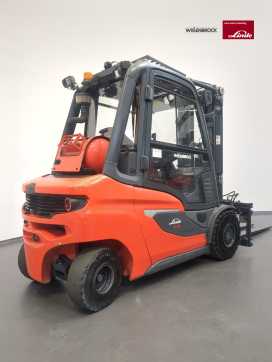 Used Forklift Truck LINDE H35T-1202-01 GAS VIERRADFRONTSTAPLER (13053063)