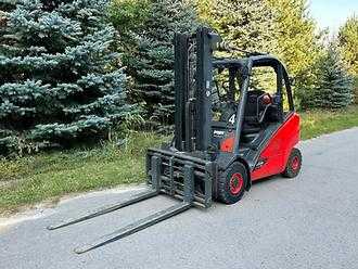 Used Forklift Truck LINDE H35T GAS VIERRADFRONTSTAPLER (13031532)