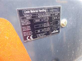 Used Forklift Truck LINDE H35T GAS VIERRADFRONTSTAPLER (13047309)