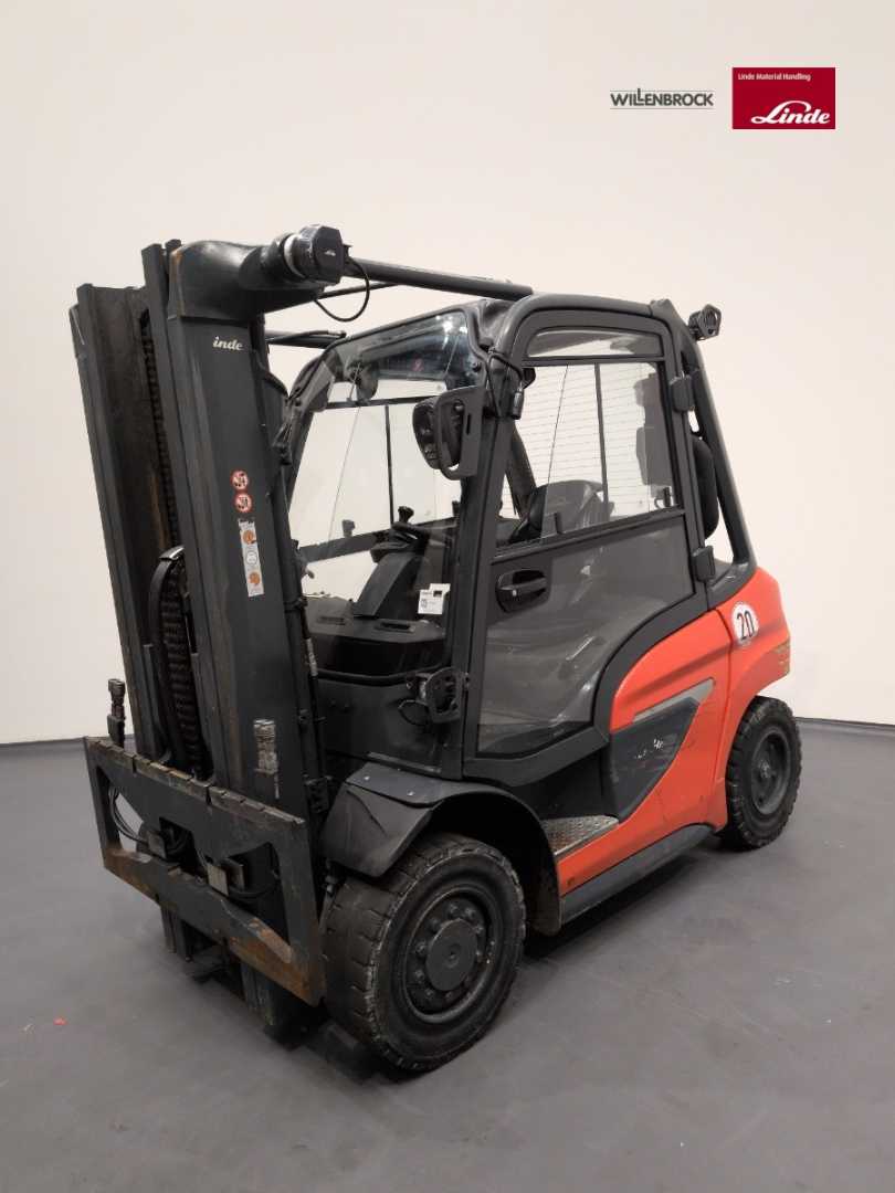 Used Forklift Truck LINDE H40/600D-1204-01 DIESEL VIERRADFRONTSTAPLER (13074106)
