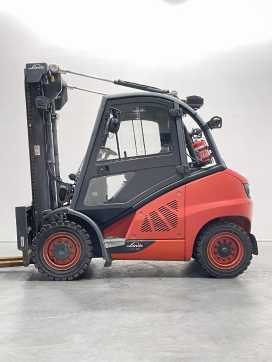 Used Forklift Truck LINDE H40D-02-394 DIESEL VIERRADFRONTSTAPLER (13075938)
