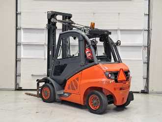 Used Forklift Truck LINDE H40D-02 DIESEL VIERRADFRONTSTAPLER (13046550)