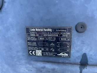 Used Forklift Truck LINDE H40D-02 DIESEL VIERRADFRONTSTAPLER (13069221)