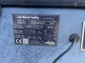 Used Forklift Truck LINDE H40D-02 DIESEL VIERRADFRONTSTAPLER (13071261)