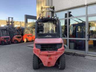 Used Forklift Truck LINDE H40D-02 DIESEL VIERRADFRONTSTAPLER (13075243)