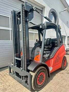 Used Forklift Truck LINDE H40T-02 394 GAS VIERRADFRONTSTAPLER (12897347)