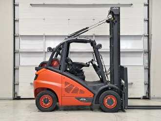Used Forklift Truck LINDE H40T-02 GAS VIERRADFRONTSTAPLER (12859703)