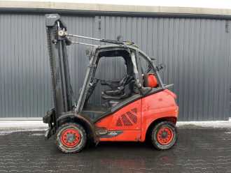 Used Forklift Truck LINDE H40T-02 GAS VIERRADFRONTSTAPLER (12996741)
