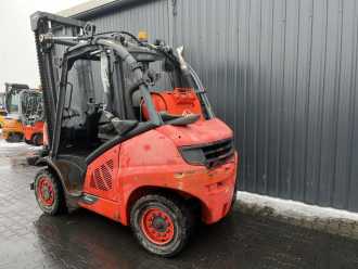 Used Forklift Truck LINDE H40T-02 GAS VIERRADFRONTSTAPLER (12996741)