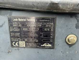 Used Forklift Truck LINDE H40T-02 GAS VIERRADFRONTSTAPLER (12996741)