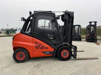 Used Forklift Truck LINDE H45D-02 DIESEL VIERRADFRONTSTAPLER (12915107)