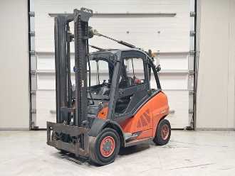 Used Forklift Truck LINDE H45D-02 DIESEL VIERRADFRONTSTAPLER (12919108) backdrop