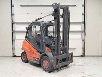 Used Forklift Truck LINDE H45D-02 DIESEL VIERRADFRONTSTAPLER (12919108)