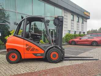 Used Forklift Truck LINDE H45D-02 DIESEL VIERRADFRONTSTAPLER (13005421)
