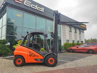 Used Forklift Truck LINDE H45D-02 DIESEL VIERRADFRONTSTAPLER (13005421)